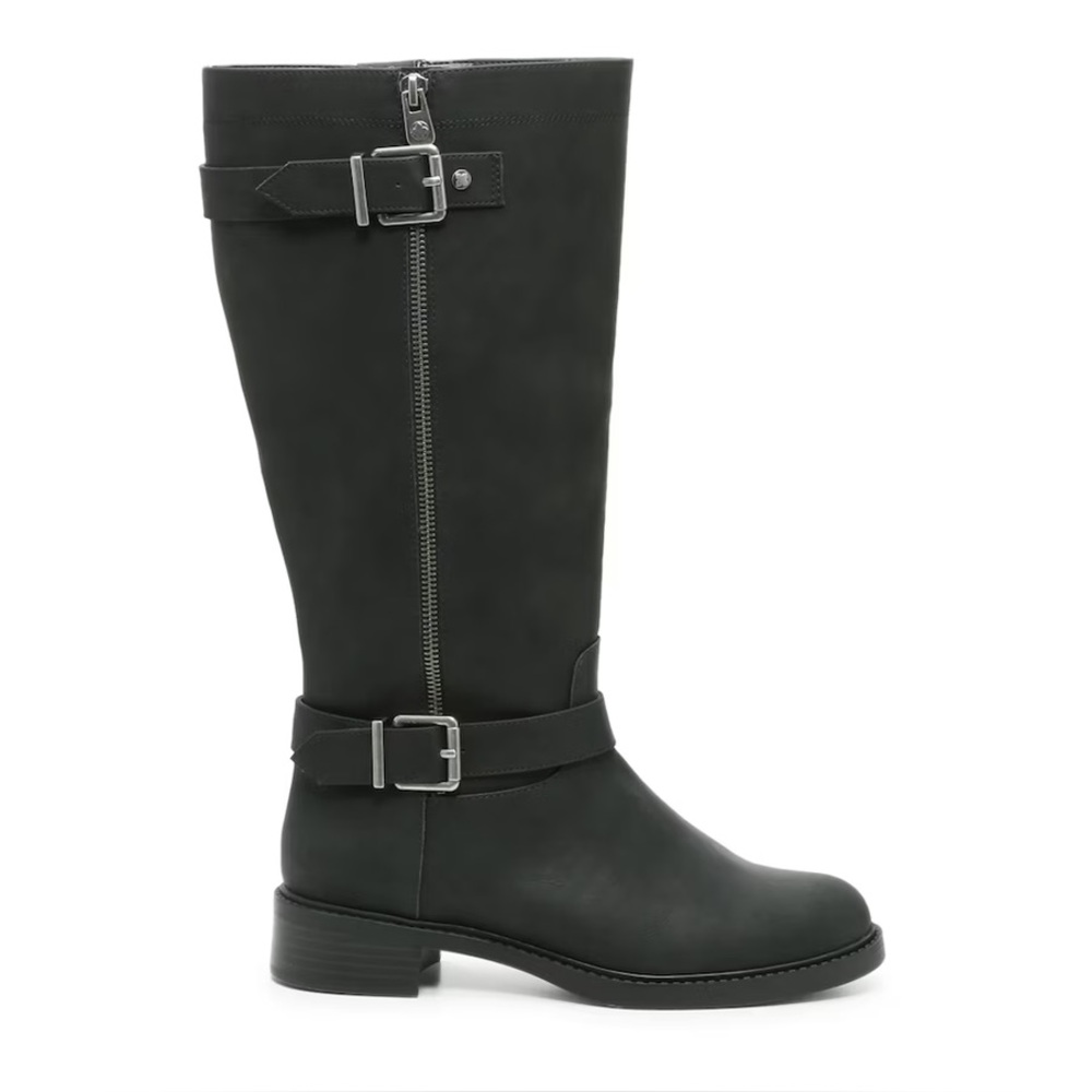 NEW Kelly and Katie Black Leather Knee-High Boots
